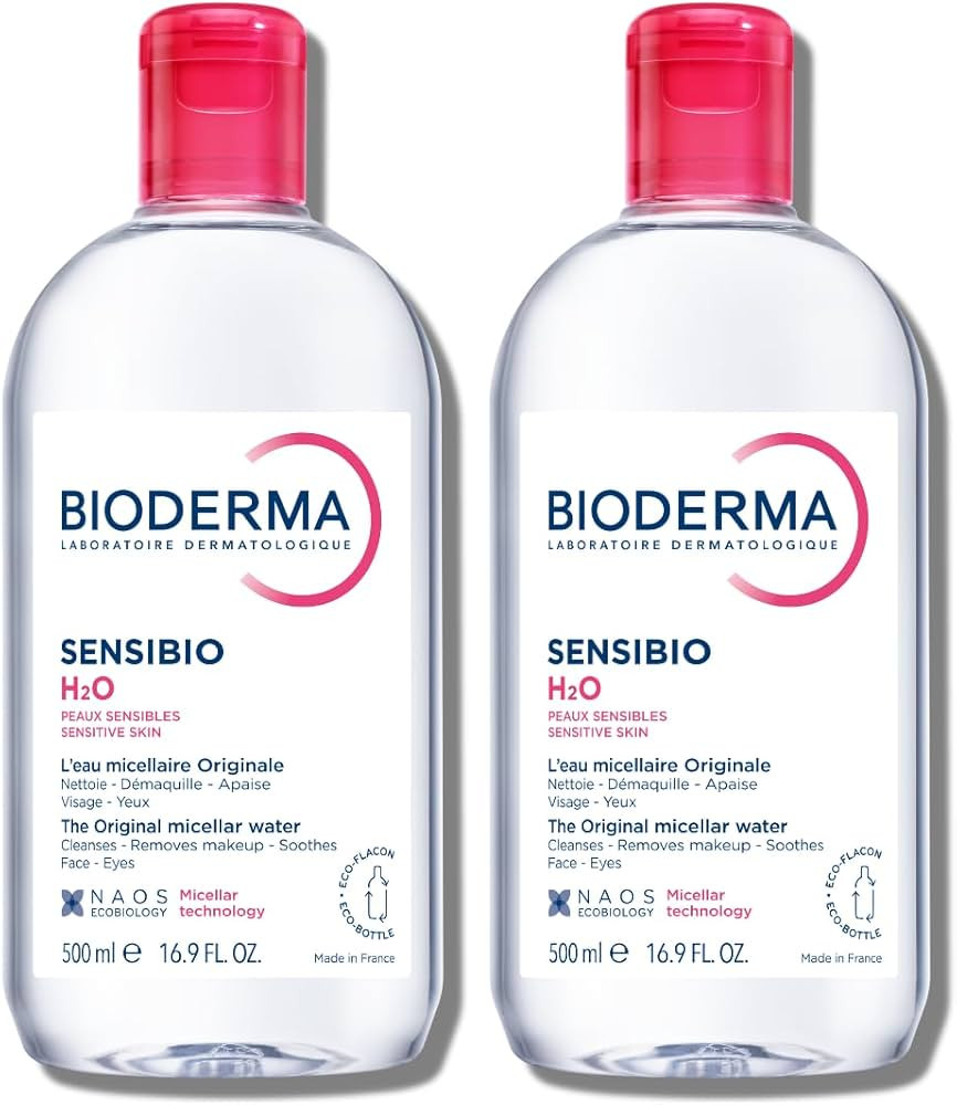 Bioderma - Sensibio - H2O Micellar Water - Makeup Remover Cleanser - Face Cleanser for Sensitive ... | Amazon (US)