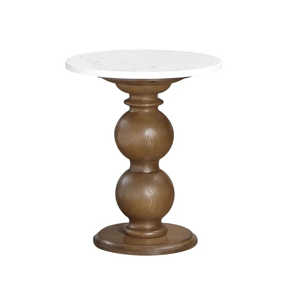 My Texas House Vivienne Marble Top End Table | Walmart (US)