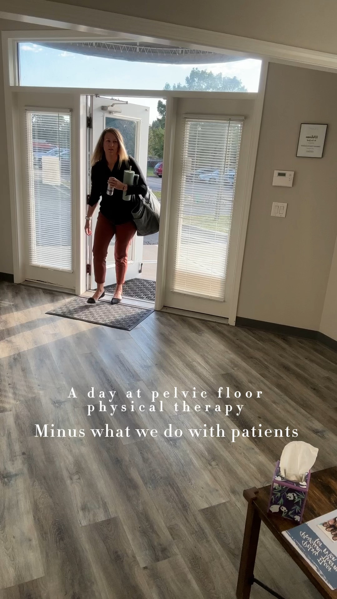 Working mom outfit…I need clothes I can look professional but also squat/ jump/ move in as I show patients how to do exercises 

I’m 5’9” and in the stellar trouser I’m a size 8
Size small/ medium in the top 

#LTKworkwear #LTKsalealert #LTKfamily