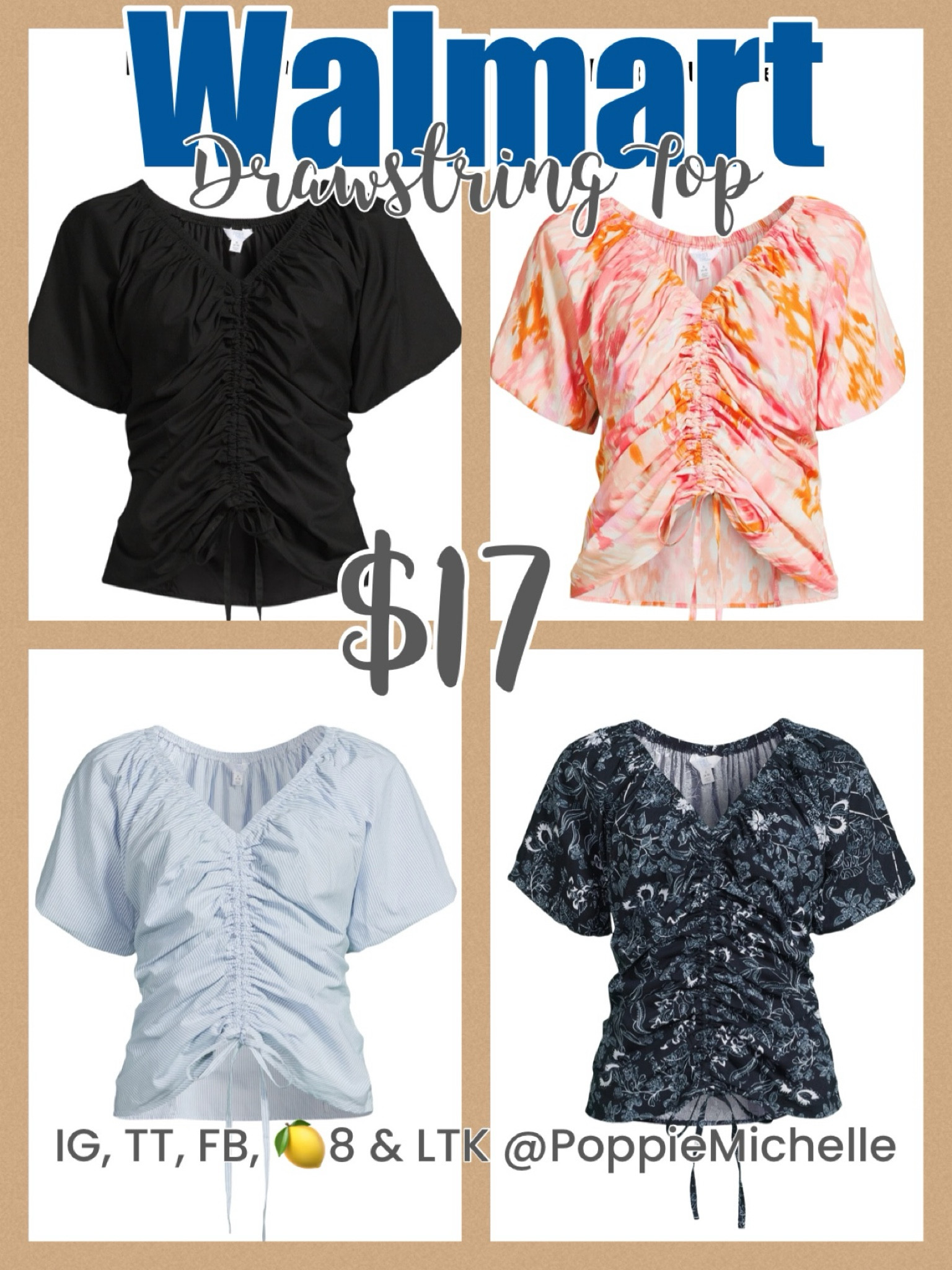 Walmart fashion, Walmart outfit, Walmart style, Walmart, drawstring, top, Walmart, black, short sleeve, drawstring, shirt, black flutter sleeve, drawstring, shirt, pink flutter sleeve, drawstring, shirt, blue, and white, stripe, drawstring, shirt, blue, and white, striped drawstring, top, blue, and white, stripe drawstring, blouse
Navy floral print drawstring shirt PoppieMichelle 

#LTKworkwear #LTKstyletip #LTKmidsize