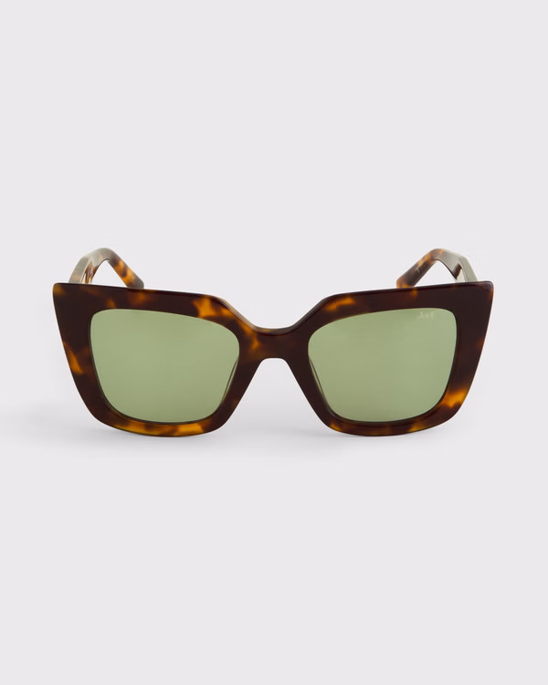 Wide Cat Eye Sunglasses | Abercrombie & Fitch (US)