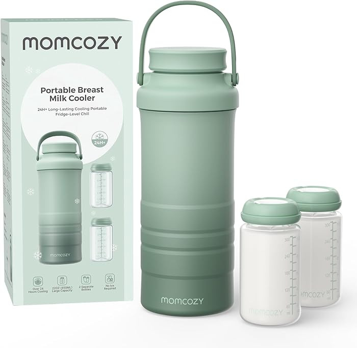 Momcozy 22oz Portable Breast Milk Cooler for Outdoor, Life Saver with 360° Total Cooling for 24 ... | Amazon (US)
