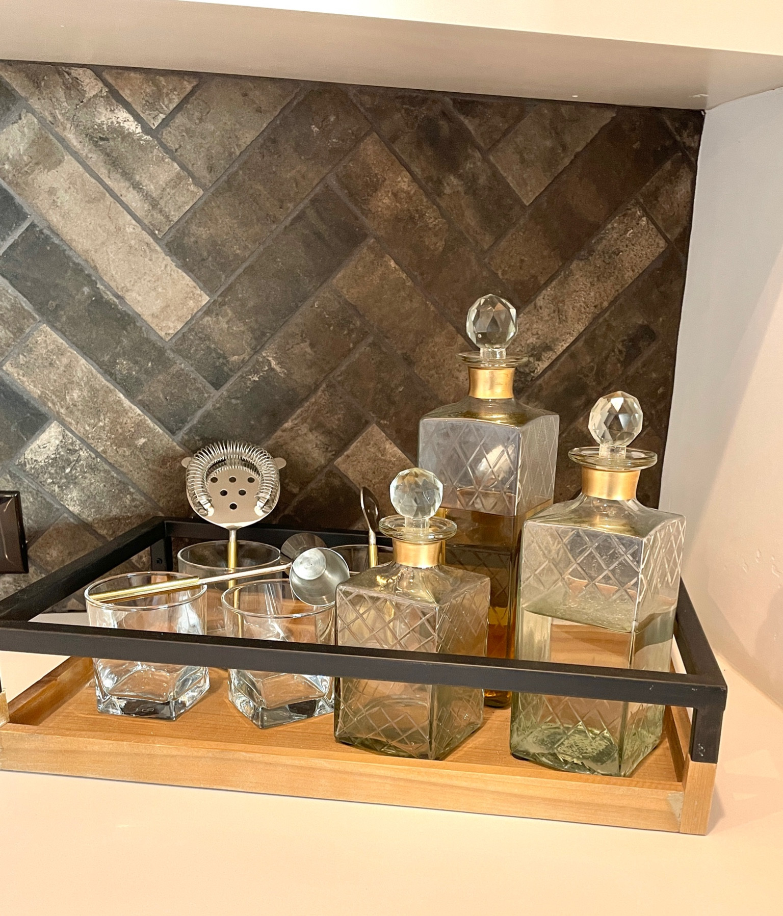 #homebar #home #mens #giftsforhim #barware #decanter #woodtray #ironwoodtray #bartools #cocktails #homebar #scotchbottles #fathersday #happyhour 

#LTKFind #LTKhome #LTKmens