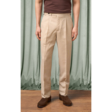 Wheat Hopsack High Rise Trousers | SPIER & MACKAY