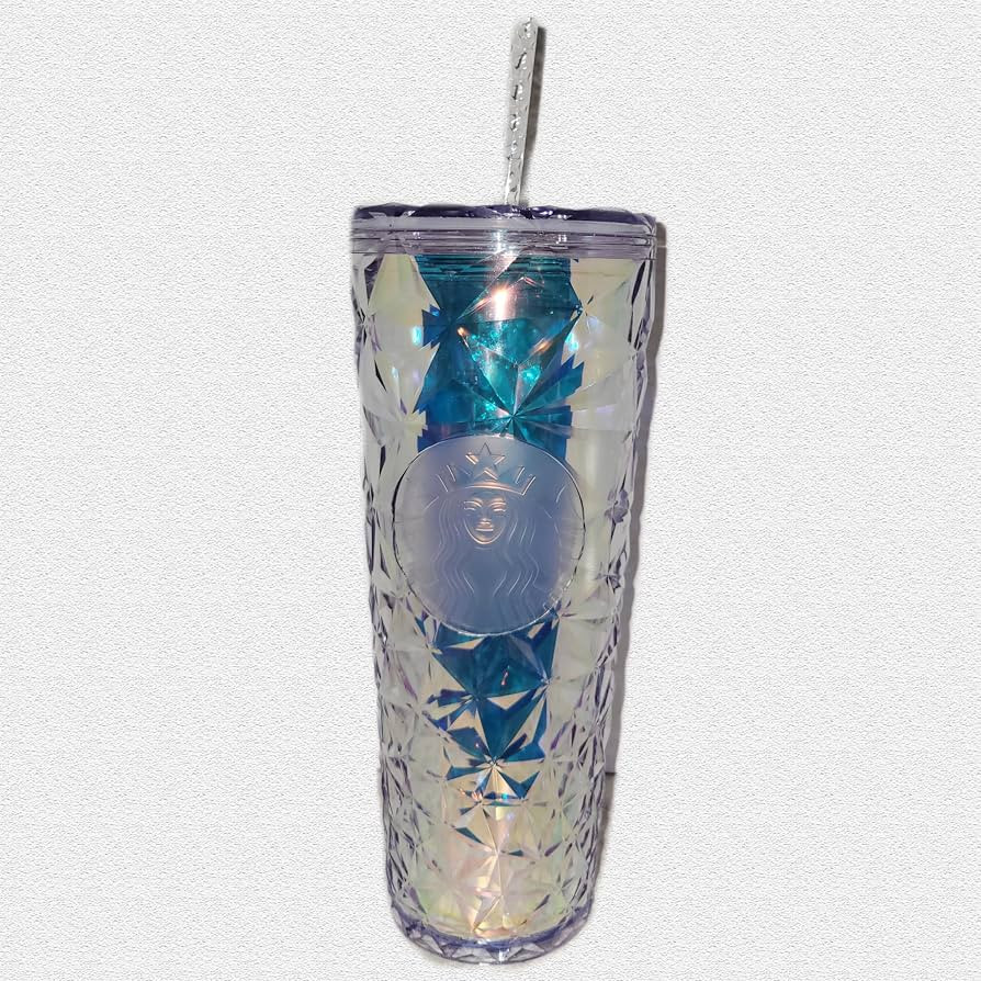 Starbucks Christmas Holidays Clear Diamond Prism Crystal Venti 24oz Tumbler | Amazon (US)