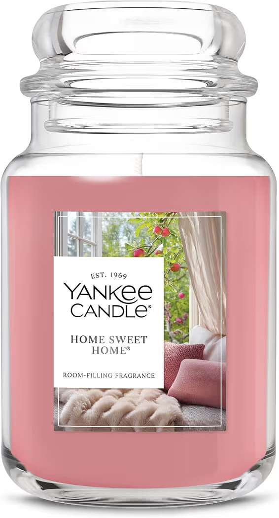 Yankee Candle Home Sweet Home, Holiday Scented Candle, 22oz Large Jar with up to 150 Hour Burn Ti... | Amazon (US)