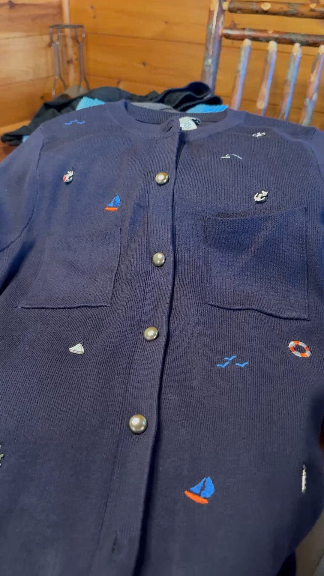 Cute, nautical look cardigan sweater. Summer outfit. ￼

#LTKootd #LTKSeasonal #LTKMidsize