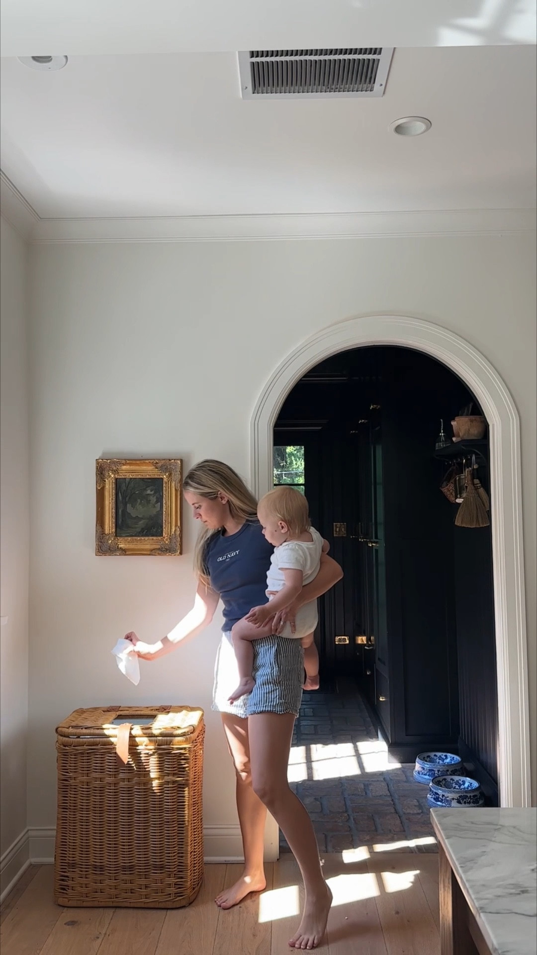 The viral basket trash can! Elevate the everyday with this gorgeous woven bin for your garbage!