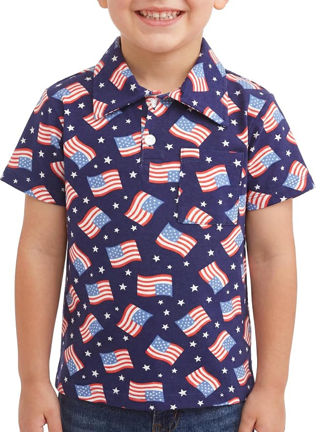Unique Baby Moisture Wicking Kids Polo Shirts for Toddler Boys Polo Shirt | Amazon (US)
