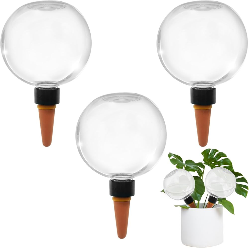 3 Pcs Self Watering Globes for Indoor & Outdoor Plants Automatic Watering Planter Insert 17.5 oz ... | Amazon (US)