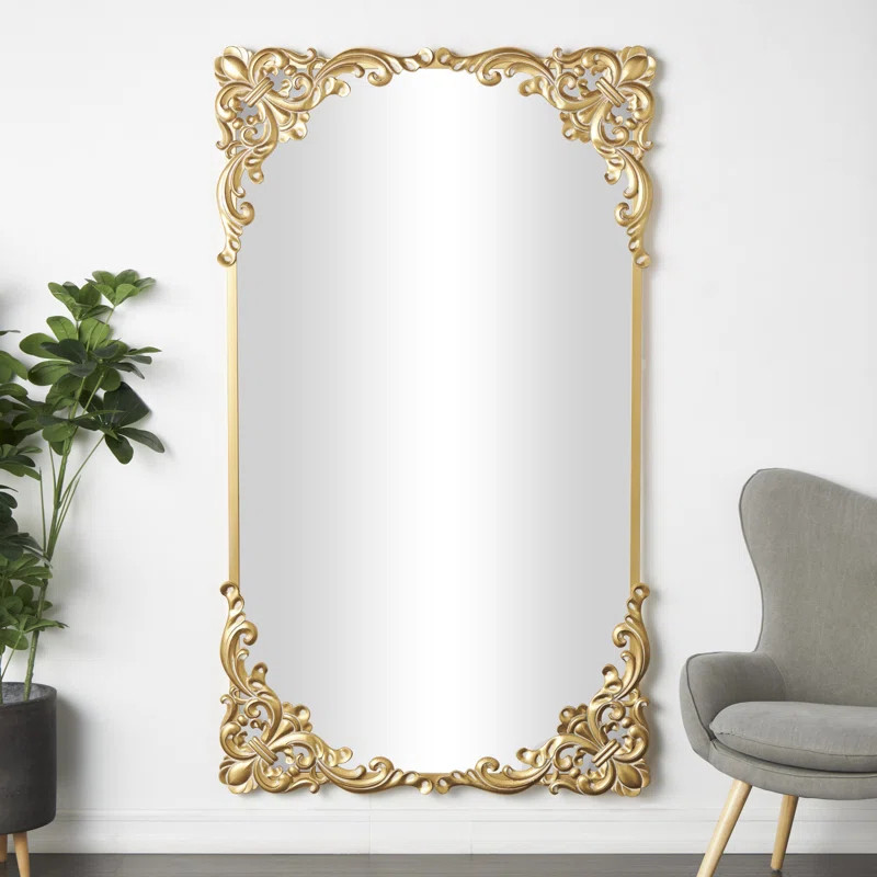 Hessie Ornate Iron Wall Mirror | Wayfair North America