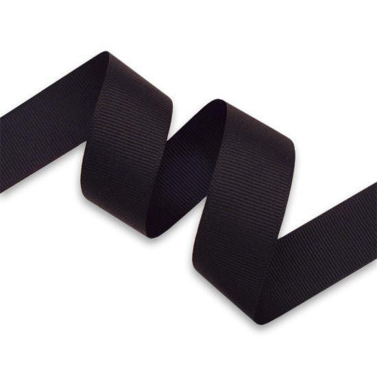 1.5" GROSGRAIN RIBBON - BLACK | M&J Trimming