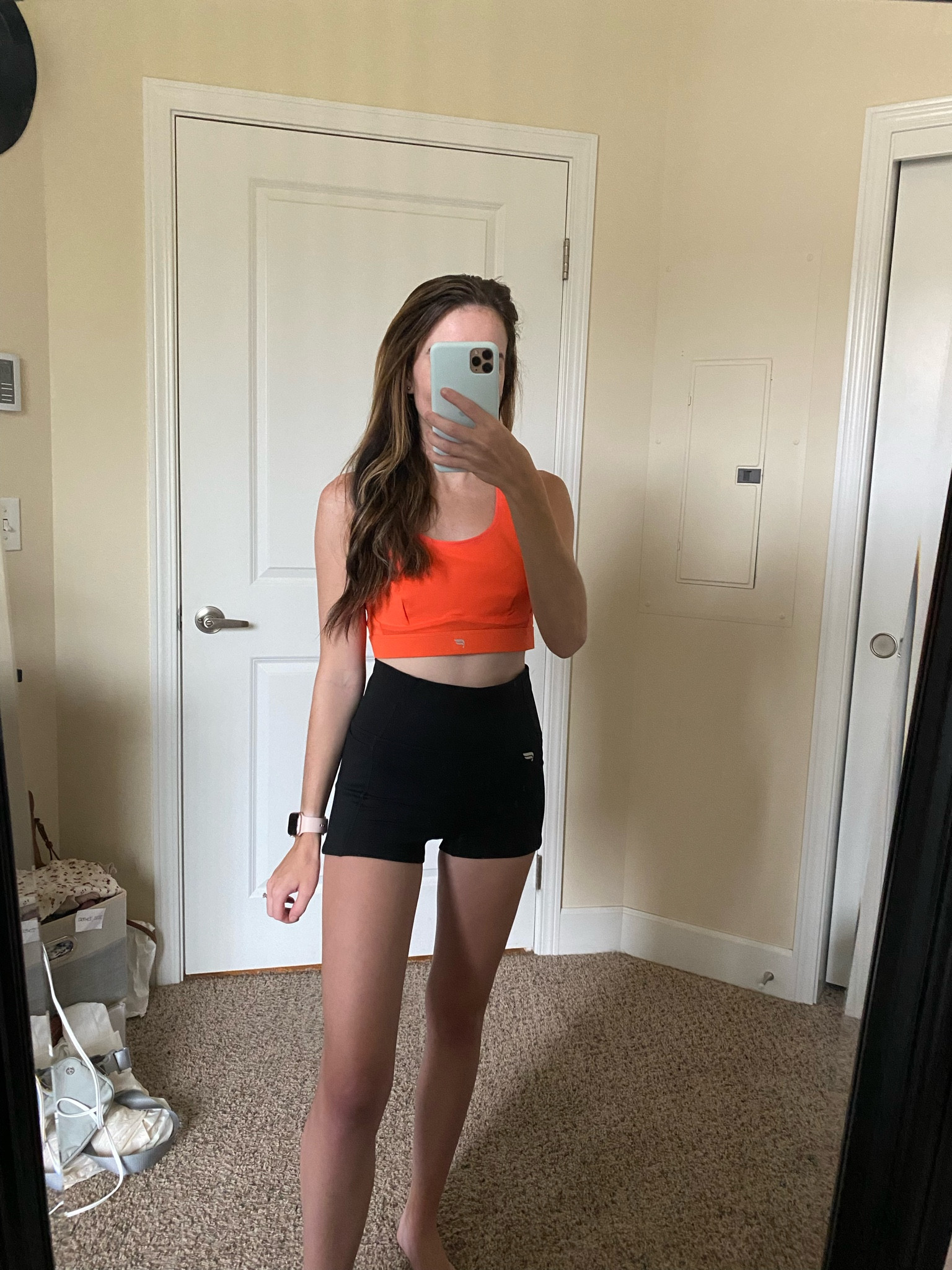 may fabletics selects! oasis pure luxe shorts (have pockets) + belle racer back bra // both on sale for MDW #fableticspartner #moveinfabletics #myfabletics 

#LTKsalealert #LTKfit #LTKunder50