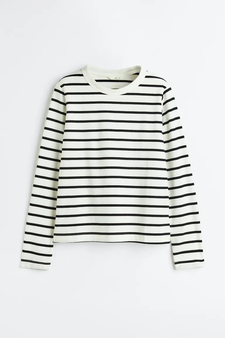 Cotton jersey top | H&M (UK, MY, IN, SG, PH, TW, HK)