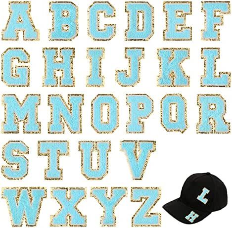 TOYMIS 26pcs Chenille Letter Patches Iron on & Sew On, A-Z Decorative Alphabet Applique Patches T... | Amazon (CA)