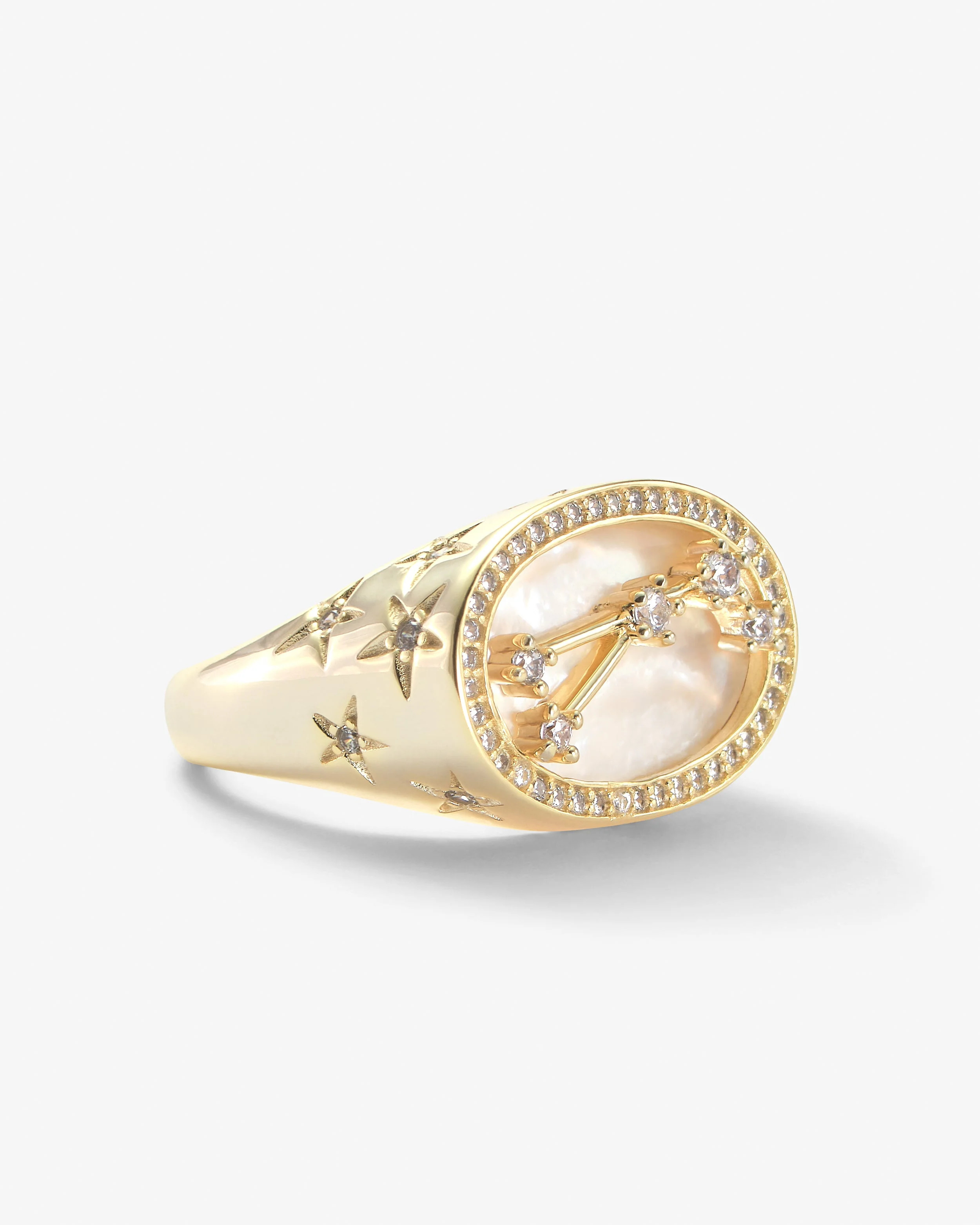 Zodiac Constellation Ring Gold | Melinda Maria