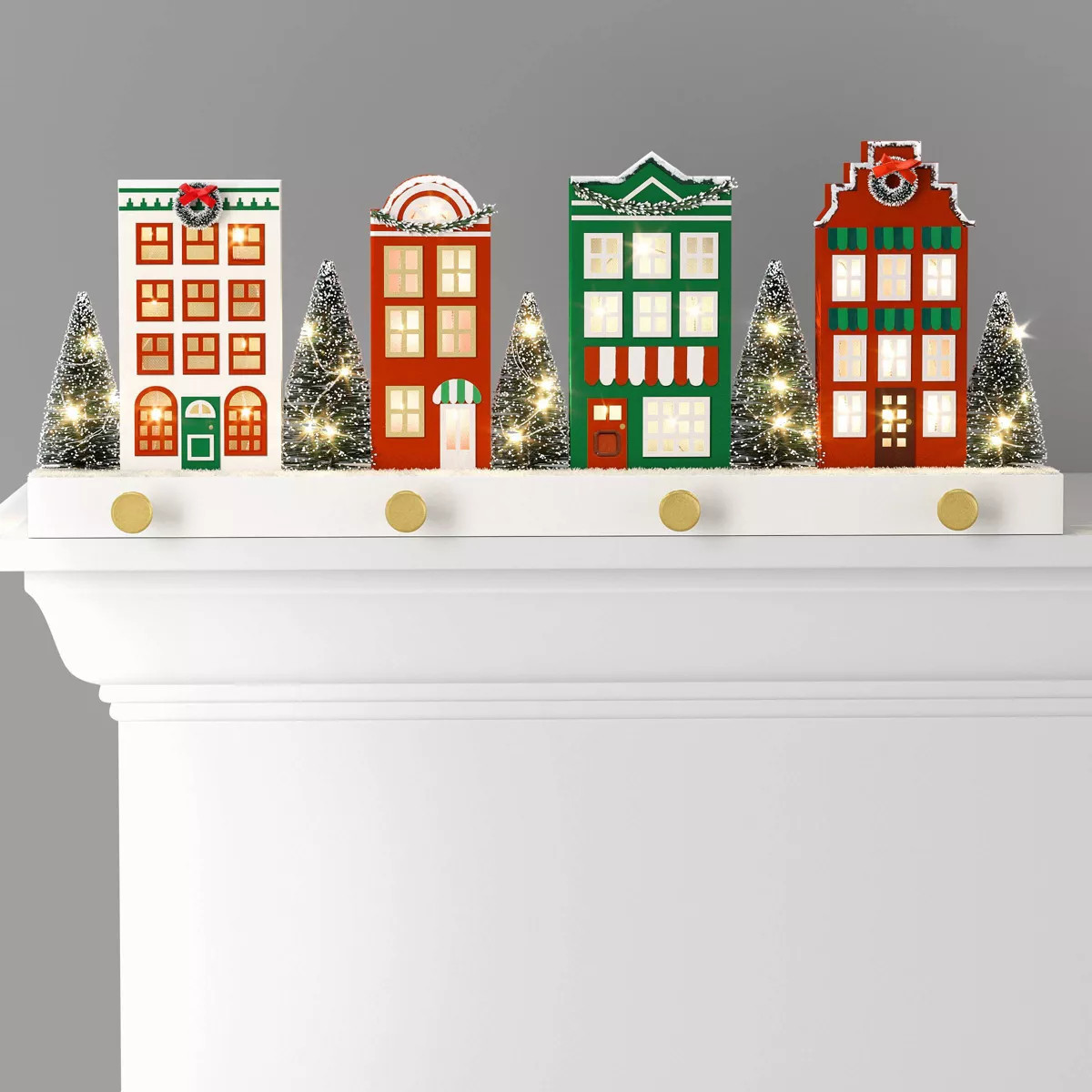 Christmas Lit Village Stocking Holder - Threshold™ | Target
