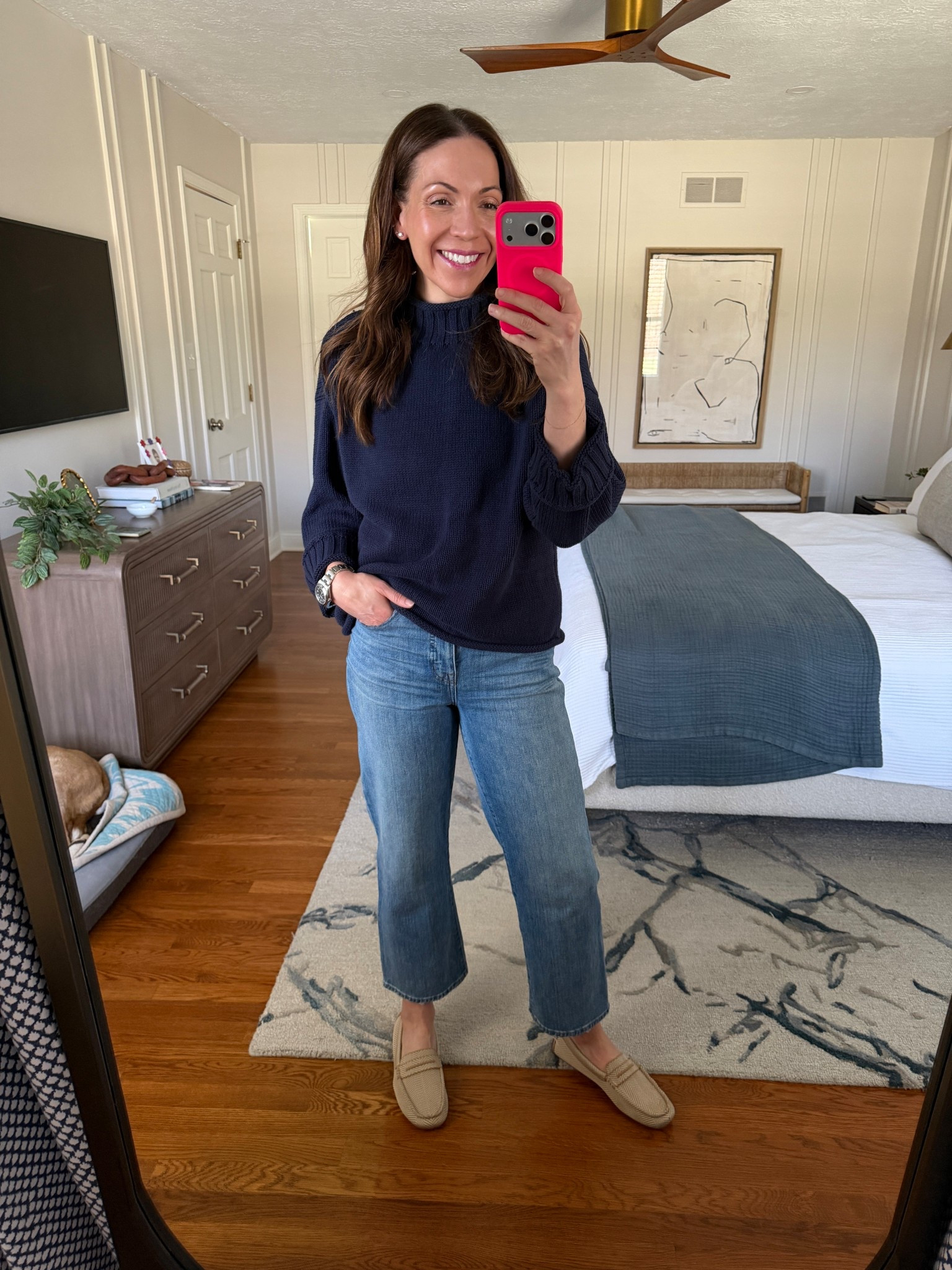 New to me @Madewell denim (from a friend cleaning out her closet), size 28. Great stretch and so comfortable! 

@jcrew rollneck size small

@rothys TTS

#LTKOver40 #LTKootd #LTKmomlife