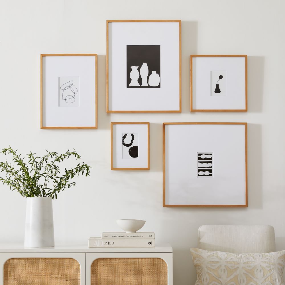 The Small-Space Organic Gallery Frames Set (Set of 5) | West Elm (US)
