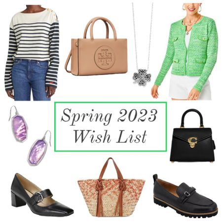 Spring wish list 💕🍀 tote bags, a top handle satchel, timeless jewelry, Mary Jane shoes, and loafers 🌺

#LTKunder100 #LTKshoecrush #LTKitbag