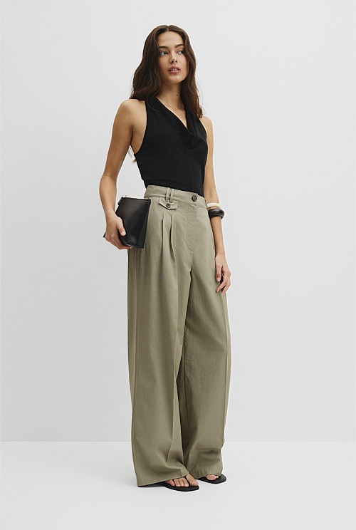 Tuck Front Pant | Country Road