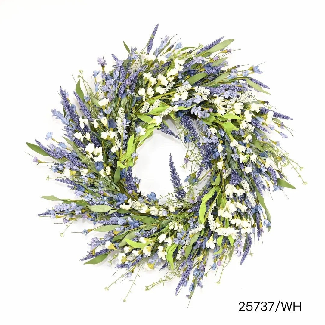 Bring effortless charm to your front door with this handcrafted 22” Lavender & White Wildflower Wreath by Luckyflower2023. Designed with soft lavender stems, delicate white blooms, airy blue accents, and lush greenery, it creates that fresh-from-the-meadow look without any maintenance. The perfectly balanced size makes it ideal for standard doors, apartments, or cozy porch spaces, adding a calming pop of purple that works beautifully from spring through summer and beyond. Thoughtfully shipped from North Carolina and gift wrap ready, it’s a timeless piece you’ll reach for year after year. 💜🌿 #LTKHome #FrontDoorDecor #SpringWreath #SummerDecor #FarmhouseStyle #LavenderLove #YearRoundDecor #GiftIdeas

#LTKSeasonal #LTKHome