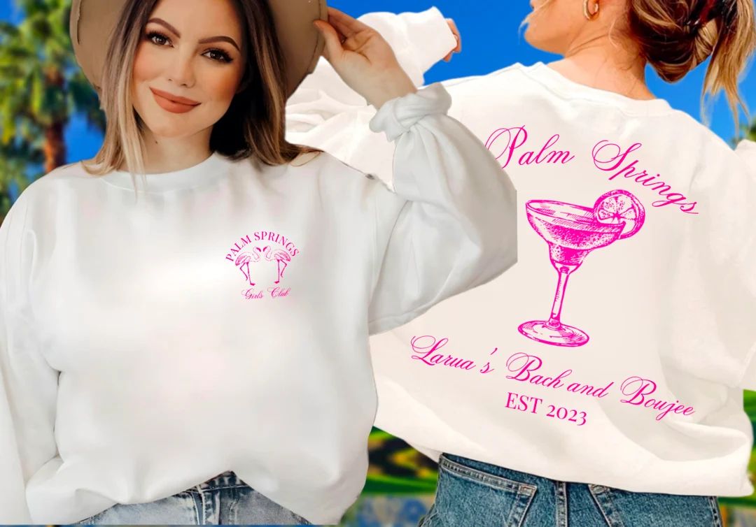 PALM Springs Bachelorette Sweatshirt Last Swing Before the - Etsy | Etsy (US)