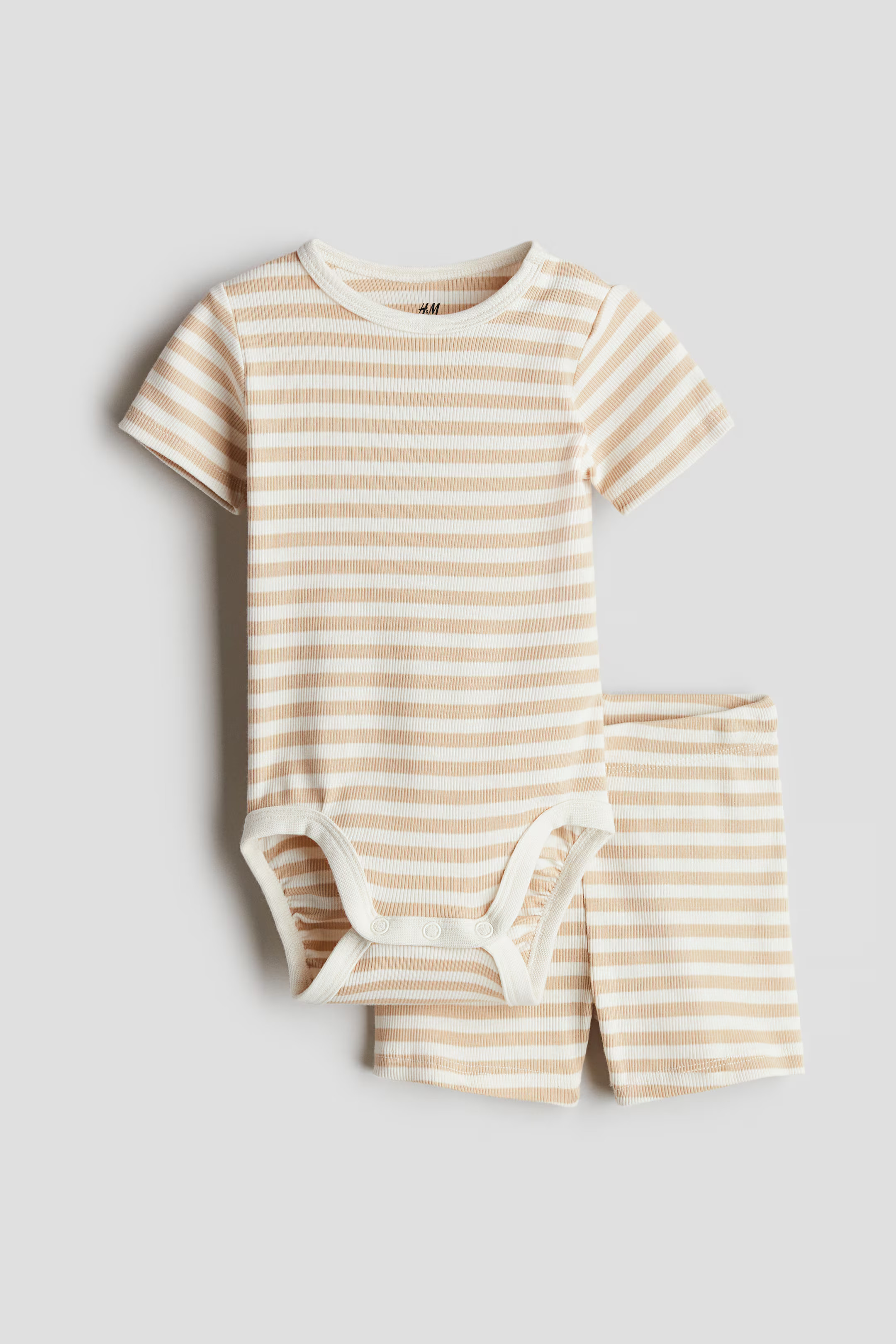 2-piece Ribbed Cotton Set | H&M (US + CA)