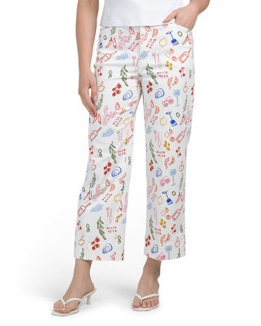 Patterned Pants For Women, Spandex/Cotton/Polyester | TJ Maxx