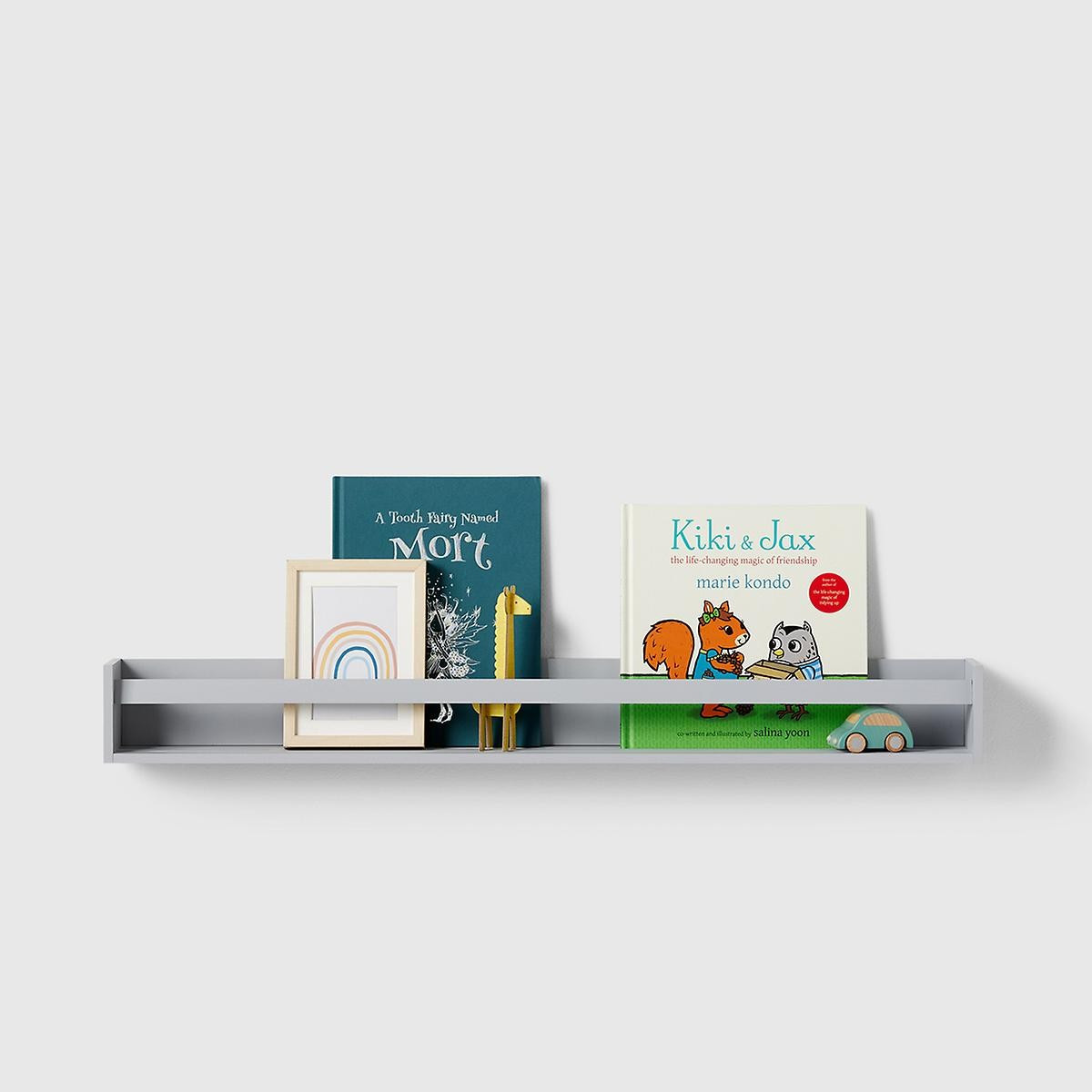 Marie Kondo 36" Cool Grey Kid's Wall-Mounted Bookshelf | The Container Store