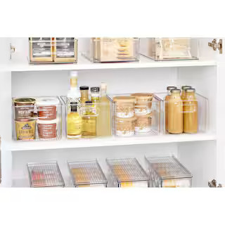 iDesign Clear Fridge and Pantry Binz 8 x 8 x 6, 4-Piece Set 71230M4 - The Home Depot | The Home Depot