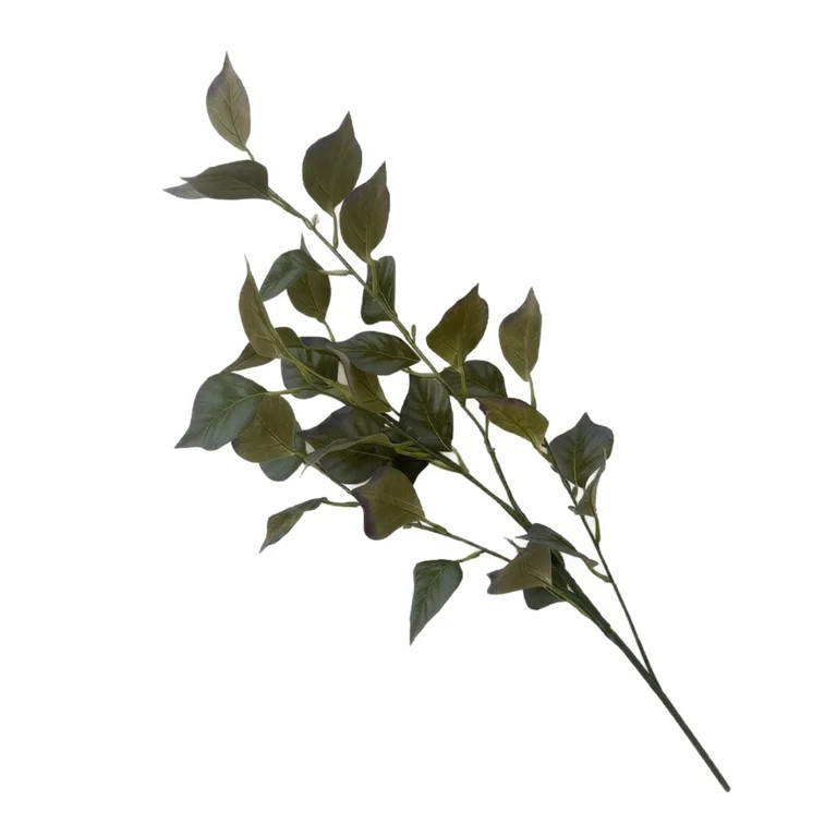 Elegant Artificial Bodhi Leaf Branches, Faux Fall Color Eucalyptus Stems, Long Dry\u2011Look Fake... | Walmart (US)