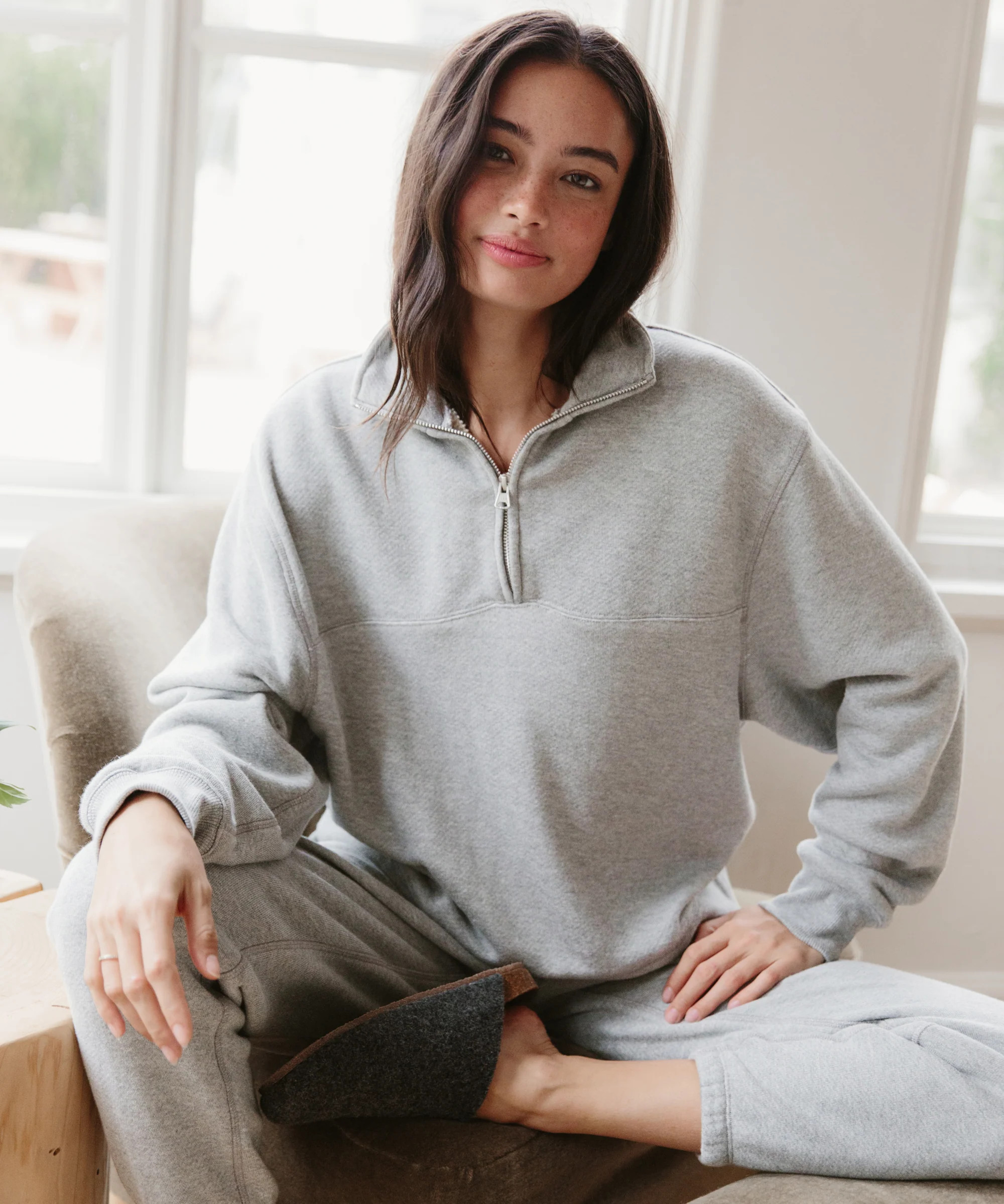Half Zip Sweatshirt | Jenni Kayne