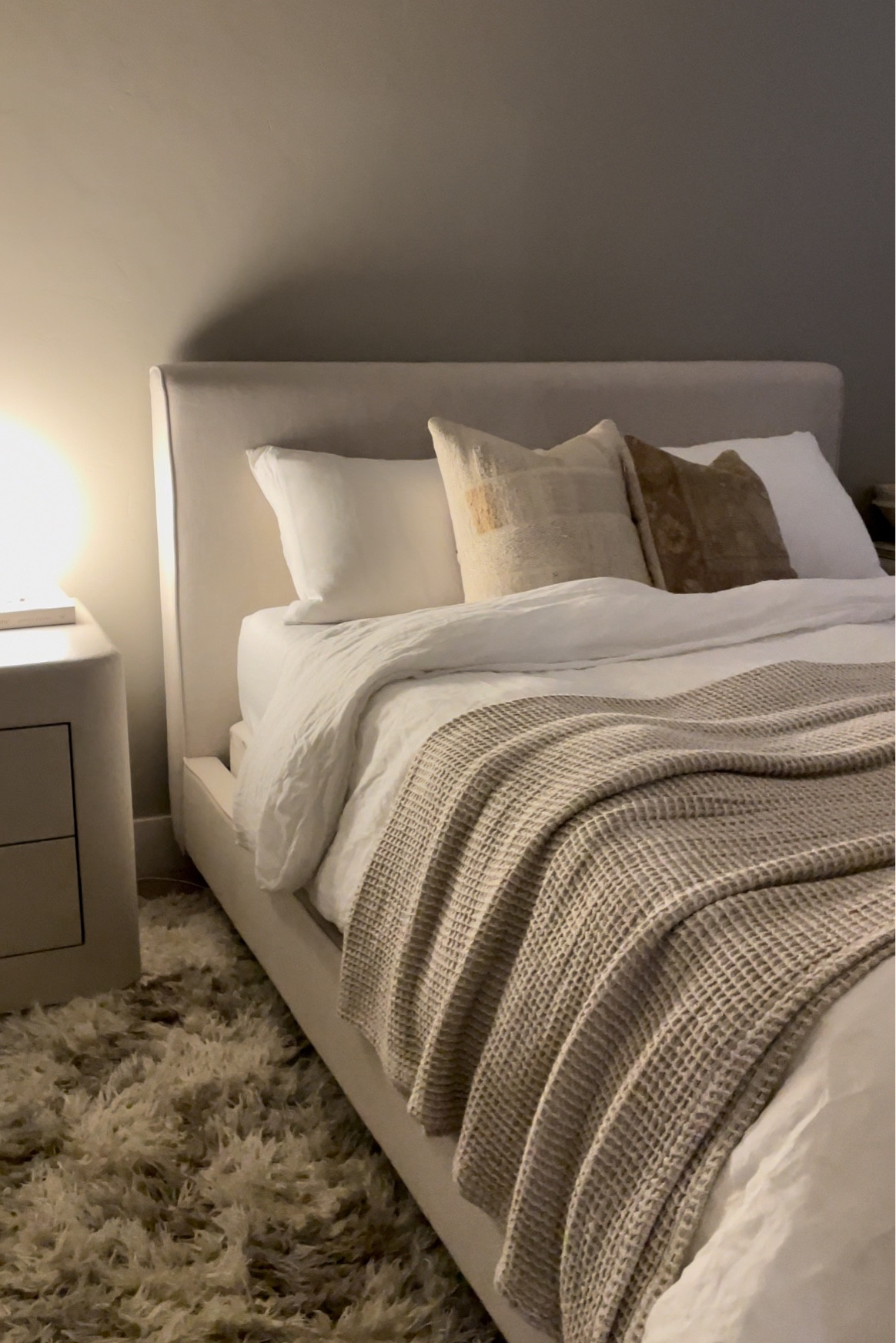 my bedding! Turkish pillows are from Etsy shop “leonpillowcovers”. Lamp is from IKEA and nightstands are handmade that I bought off of FB Marketplace! 

#LTKhome