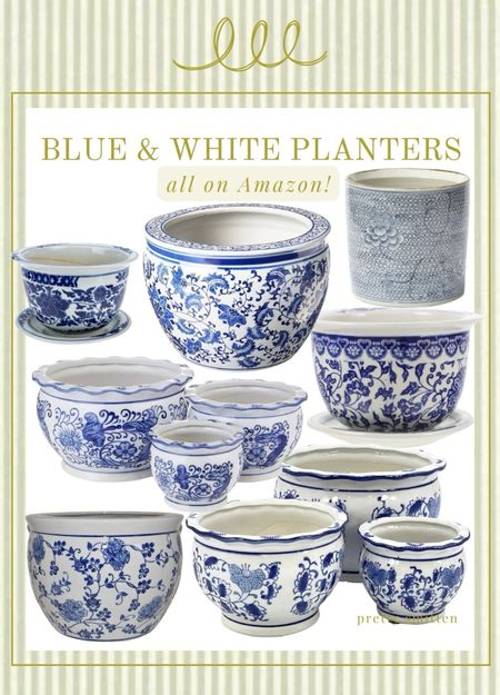 Blue and white outdoor planters, porch decor, traditional porch, Southern home

#LTKover40 #LTKSeasonal #LTKhome