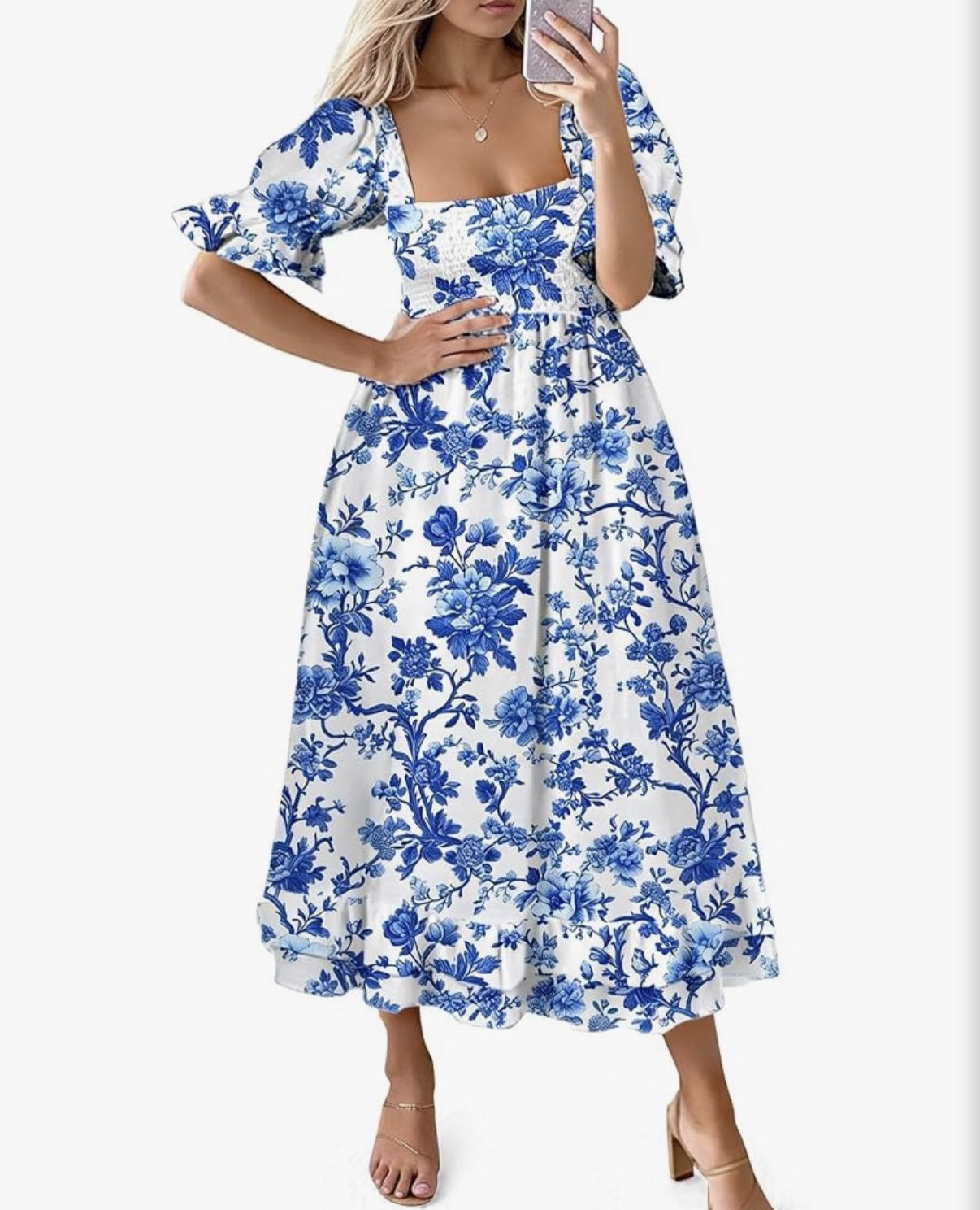 Summer dress - great for a baby or bridal shower or even a wedding, so long as the bridesmaids aren’t in blue :)


#LTKWedding #weddingguestsummer #floraldress #summer #summerweddingguestdress #weddingguestdress #datenightoutfit

#LTKSeasonal #LTKOver40 #LTKU