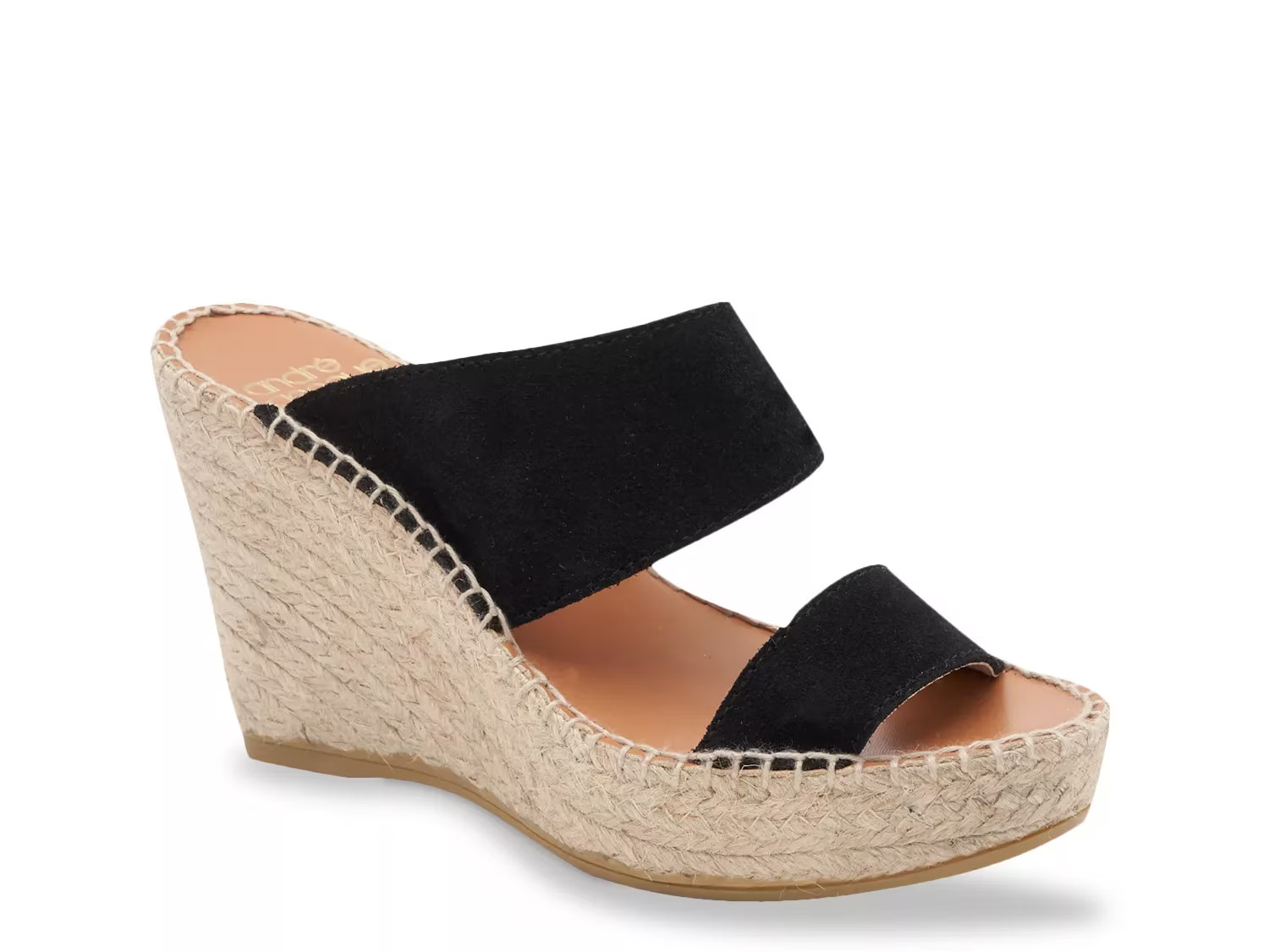 Andre Assous Celeste Espadrille Wedge Sandal | Women's | Black | Size 7 | Sandals | Espadrille | Pla | DSW