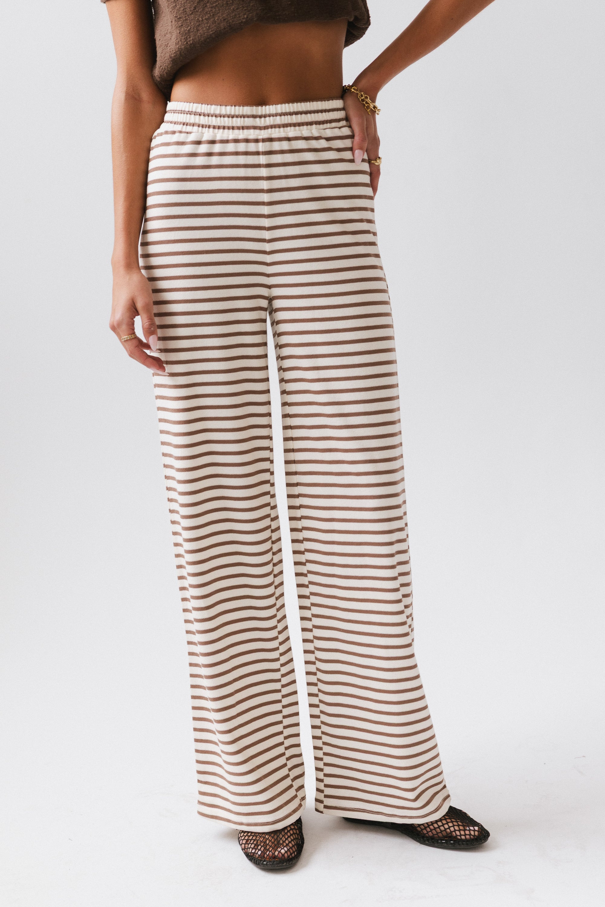 Colby Striped Wide Leg Pants | Böhme US