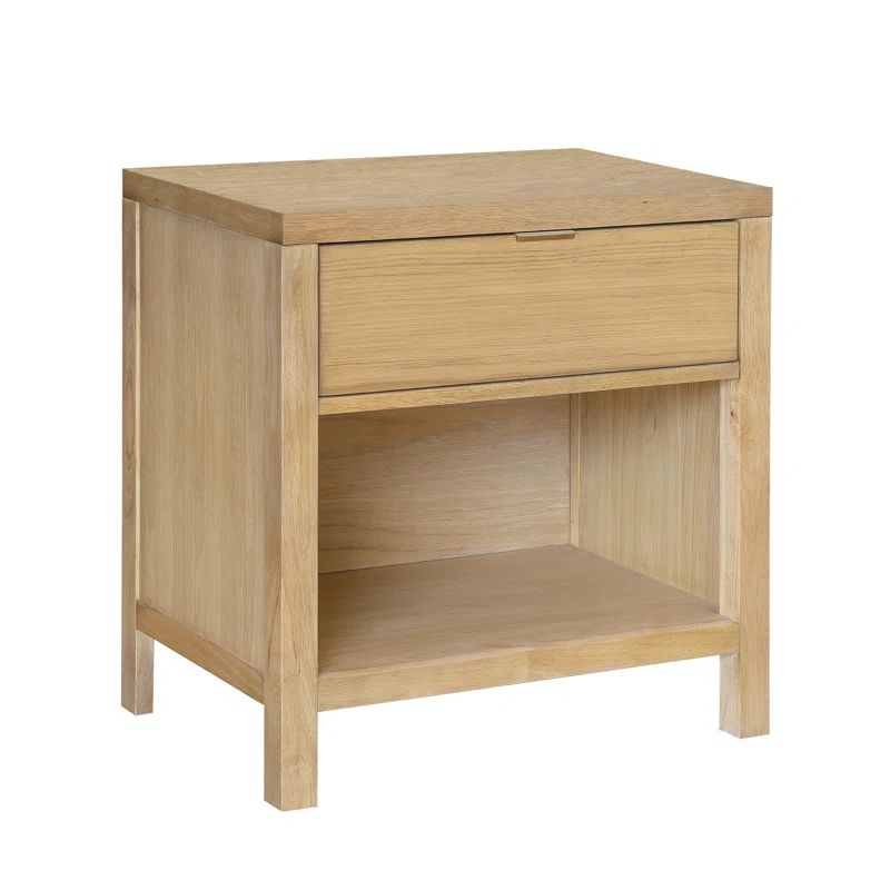 1 - Drawer Solid Wood Nightstand in Brown | Wayfair Professional
