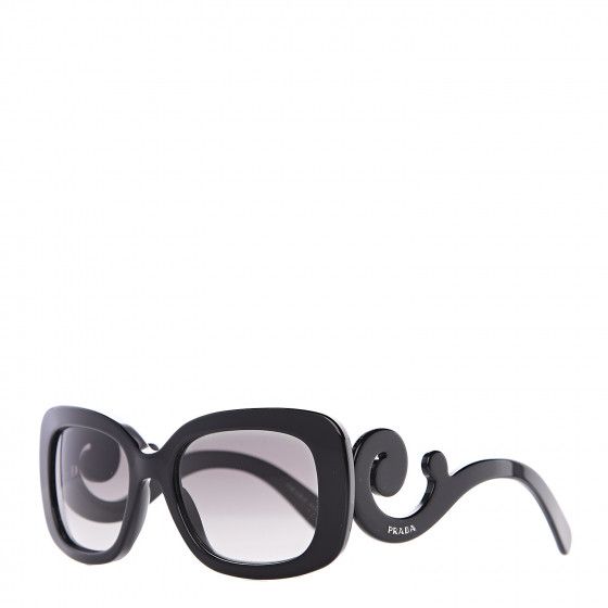 PRADA Baroque Sunglasses SPR 27O Black | Fashionphile