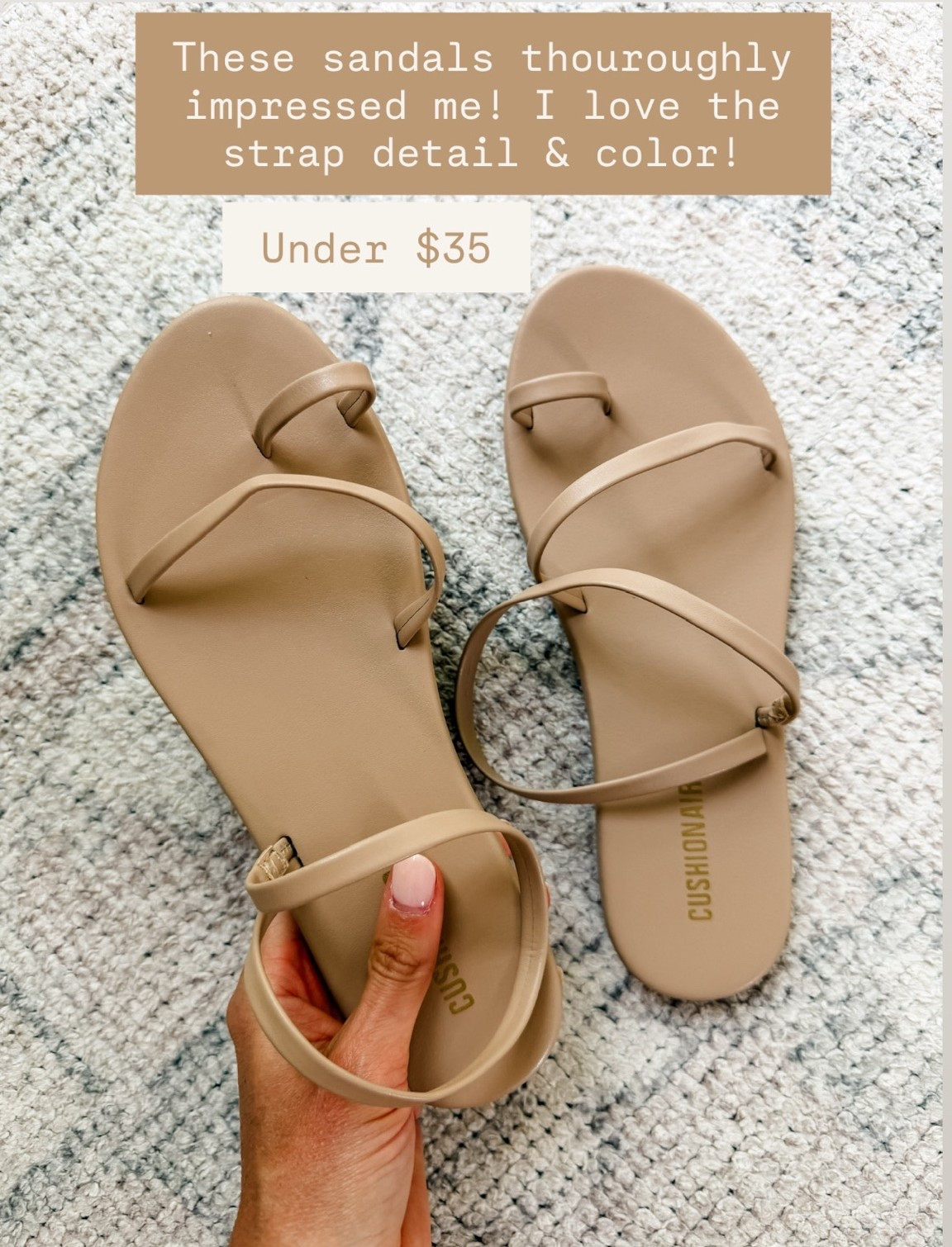 These sandals are perfect for spring & summer! Several colors available!

Loverly Grey, Amazon find, neutral sandals

#LTKootd