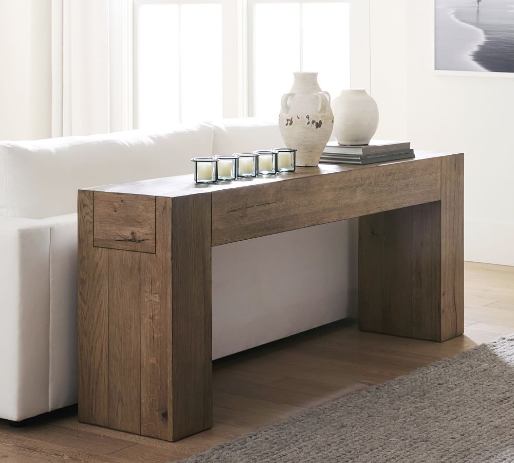 Raymond Reclaimed Wood Console Table | Pottery Barn (US)