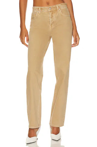 GRLFRND Bella Low Rise Boyfriend in Sandstone from Revolve.com | Revolve Clothing (Global)