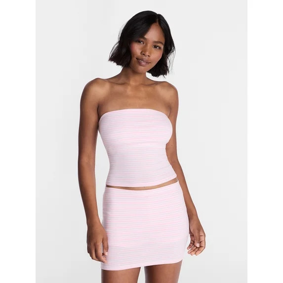 No Boundaries Sleepwear Tube Top and Skort Set from our Cloud Core Collection, 2 Piece, Women’s... | Walmart (US)