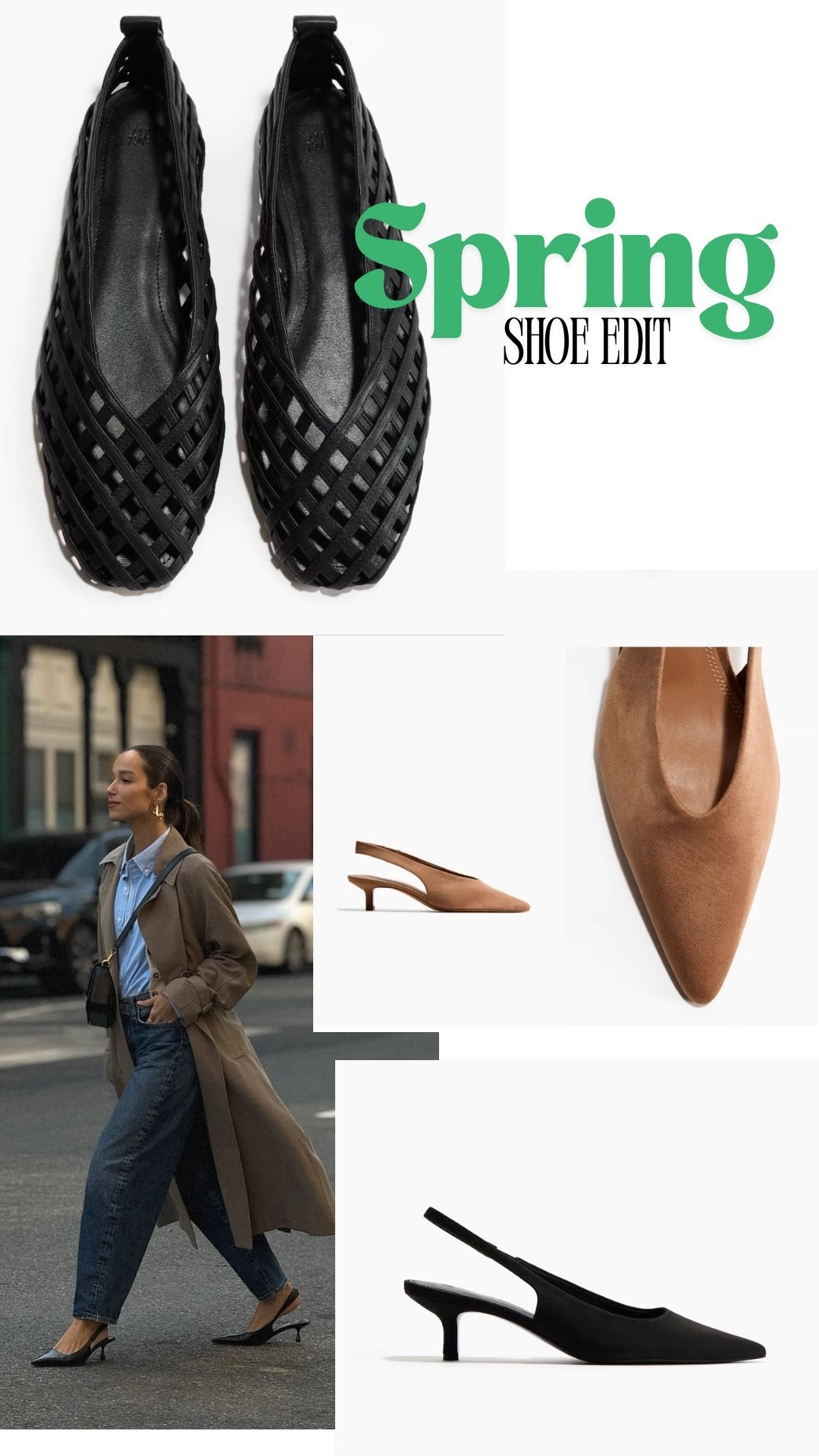 Before every season I watch the runway shows to get a feel for what’s coming. Prada was a big inspiration for me this spring and summer. I’m not usually a kitten heel girl, but I loved how they styled them on the runway, and right now I’m very much in my comfort-first era.

Mesh and woven flats were huge last summer and they’re clearly sticking around, so I grabbed another pair. H&M had some great options and these felt like the perfect way to try the trends without spending a lot.

#LTKSeasonal #LTKWorkwear #LTKootd