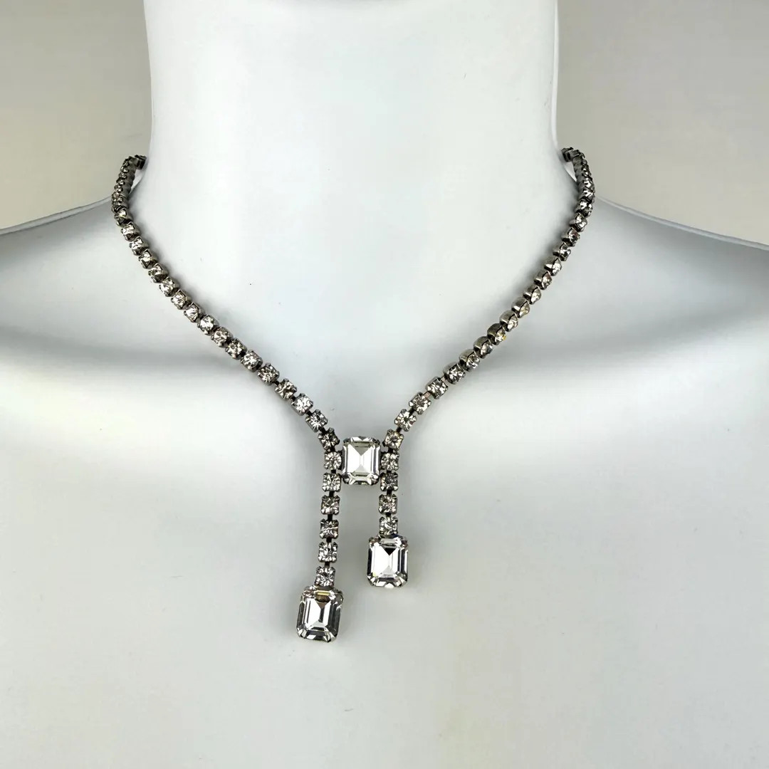 Vintage Kramer Double Drop Choker Necklace - Etsy | Etsy (Global)