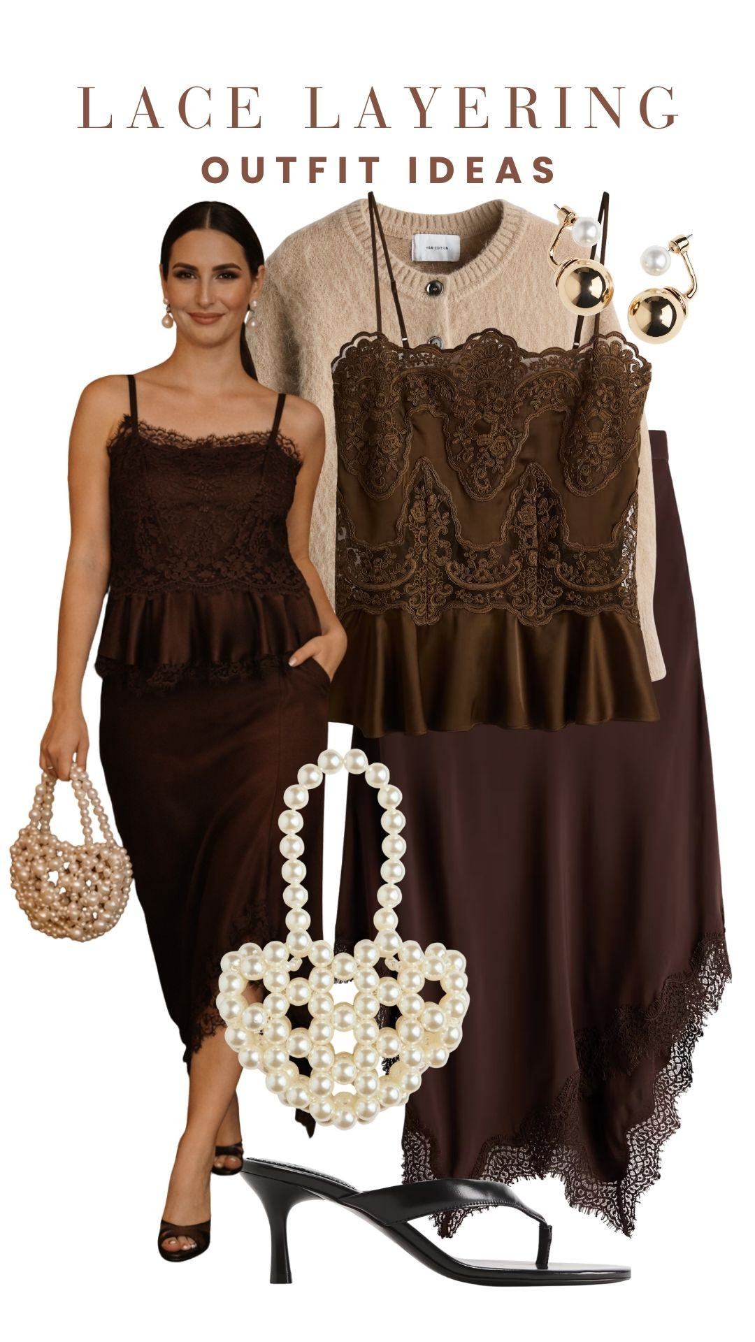 
Lace layering is having a moment ✨ Hopping on the lace trim dress/top trend and showing how to style it for every occasion — from date nights to workdays to holiday dinners 💫 For brunch: lace top + jeans or tailored trousers For work: lace layer under a blazer or with a midi skirt For date night: lace dress with heels + statement jewelry For night out: lace cami + satin skirt or trousers For holiday dinners: soft lace pieces styled with sandals + gold accessories Feminine, versatile, and perfect for spring/summer outfits — this trend goes from day to night so effortlessly 🙌 To shop these outfits, check the LTK shop link in bio 🛍️💌 (Lace Layering, Lace Trim Top, Lace Trim Dress, Sheer Lace Layering, Feminine Outfit Ideas, Romantic Style, Delicate Lace Details, Layering Pieces, Chic Layered Outfits, Lace Camisole Outfit, Lace Tank Top, Lace Dress Outfit, Soft Girl Aesthetic, Vintage Inspired Style, Dressy Layering, Elevated Basics, Capsule Wardrobe Layers, Trendy Layering Pieces, Parisian Style Outfit, Sheer Layering Trend, Lace Outfit Inspiration, Date Night Outfit) 

 #LTKNYFW #LTKgrwm #LTKootd