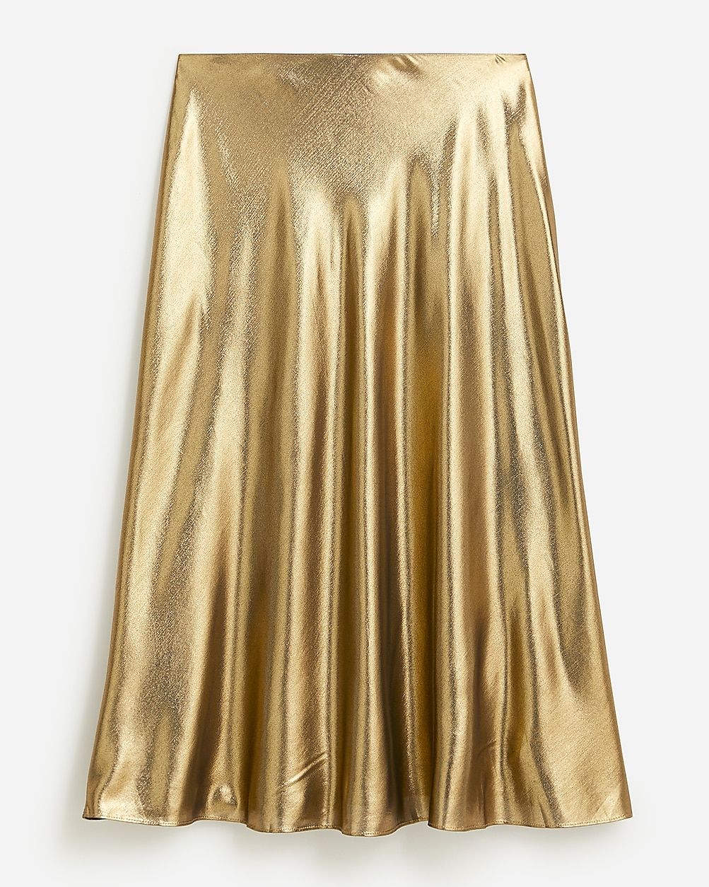 Gwyneth slip skirt in gold lamé | J.Crew US