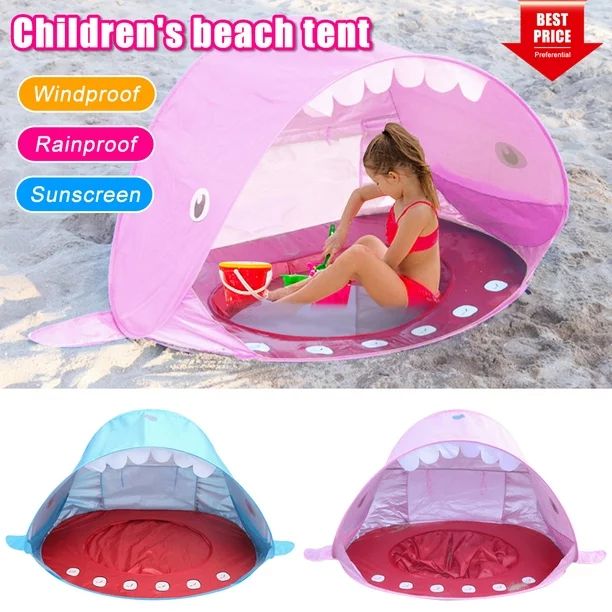 HAOAN Baby Beach Tent Pop Up Tent Portable Shade Pool UV Protection Sun Shelter Beach Umbrella/In... | Walmart (US)