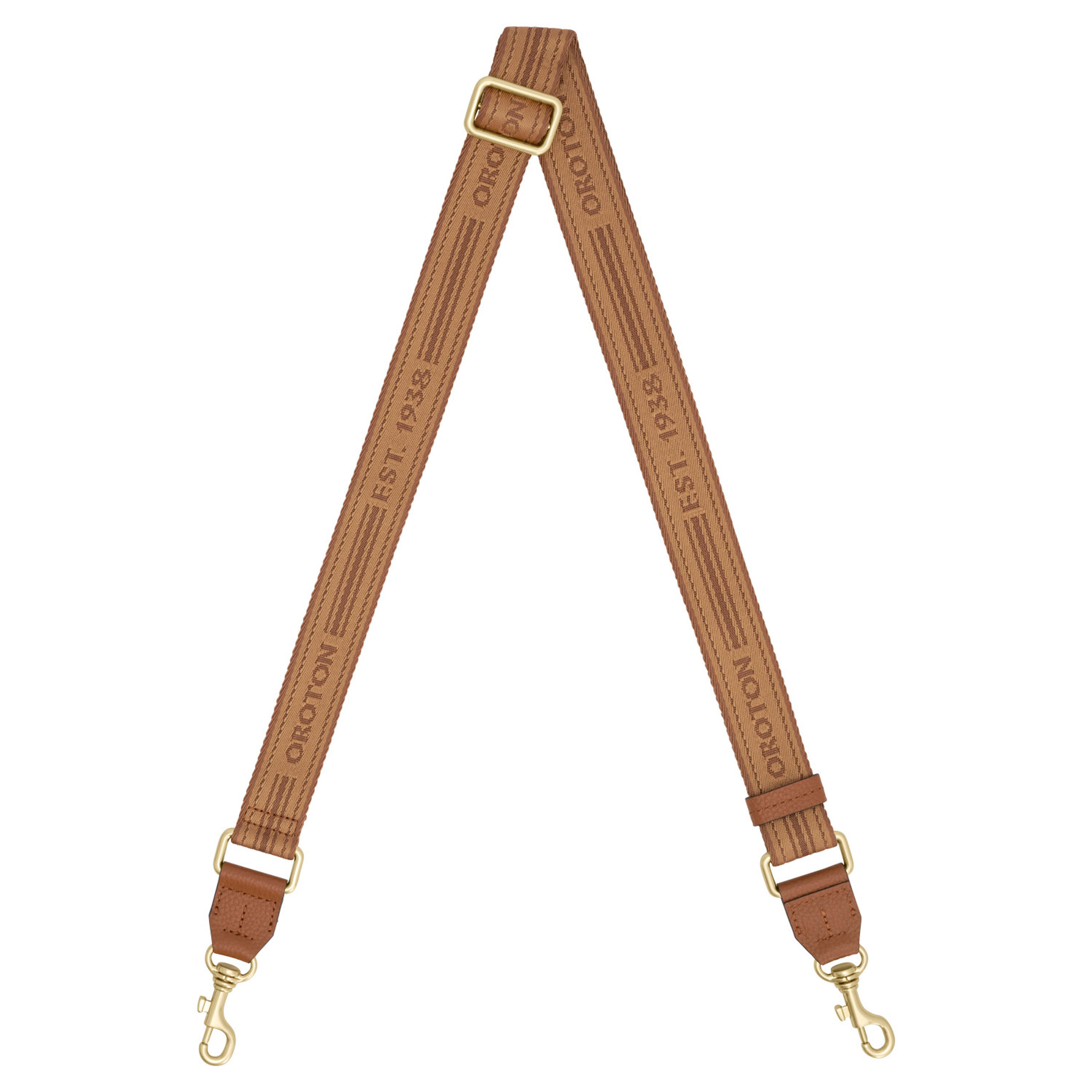 Heather Narrow Webbing Strap Tan/Cognac | Oroton